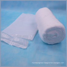 PE bag packed medical cotton rolls